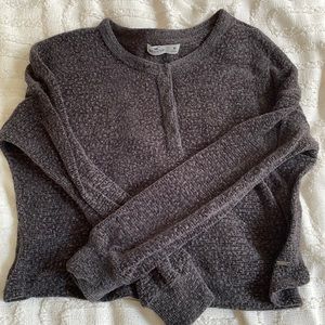 Gray Hollister Comfy Fuzzy Sweater
